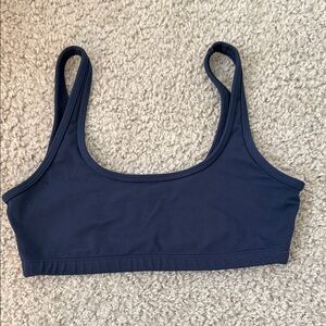 TNA Aritzia navy sports bra